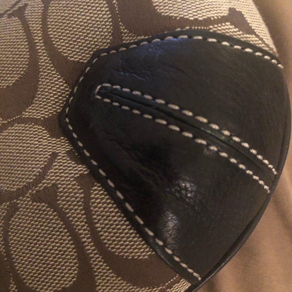 [Coach]  Signature Black & Brown Bag - Picture 10 of 14